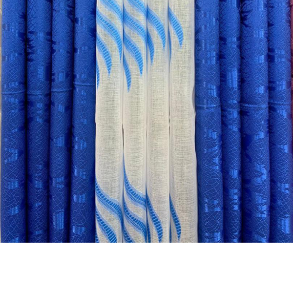 Rideau Bleu Blanc
